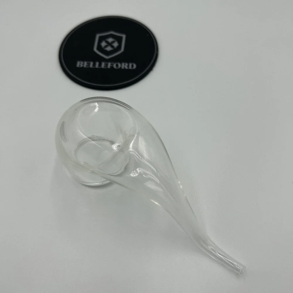Belleford Glass Whisky Brandy‎ Sipper Set Of 2 Pipe Bar Man Cave Wooden Box